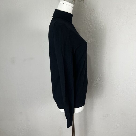 AYR Sweater Turtleneck Black Knit Viscose Blend Long Sleeve Women's Size XS - Picture 7 of 11